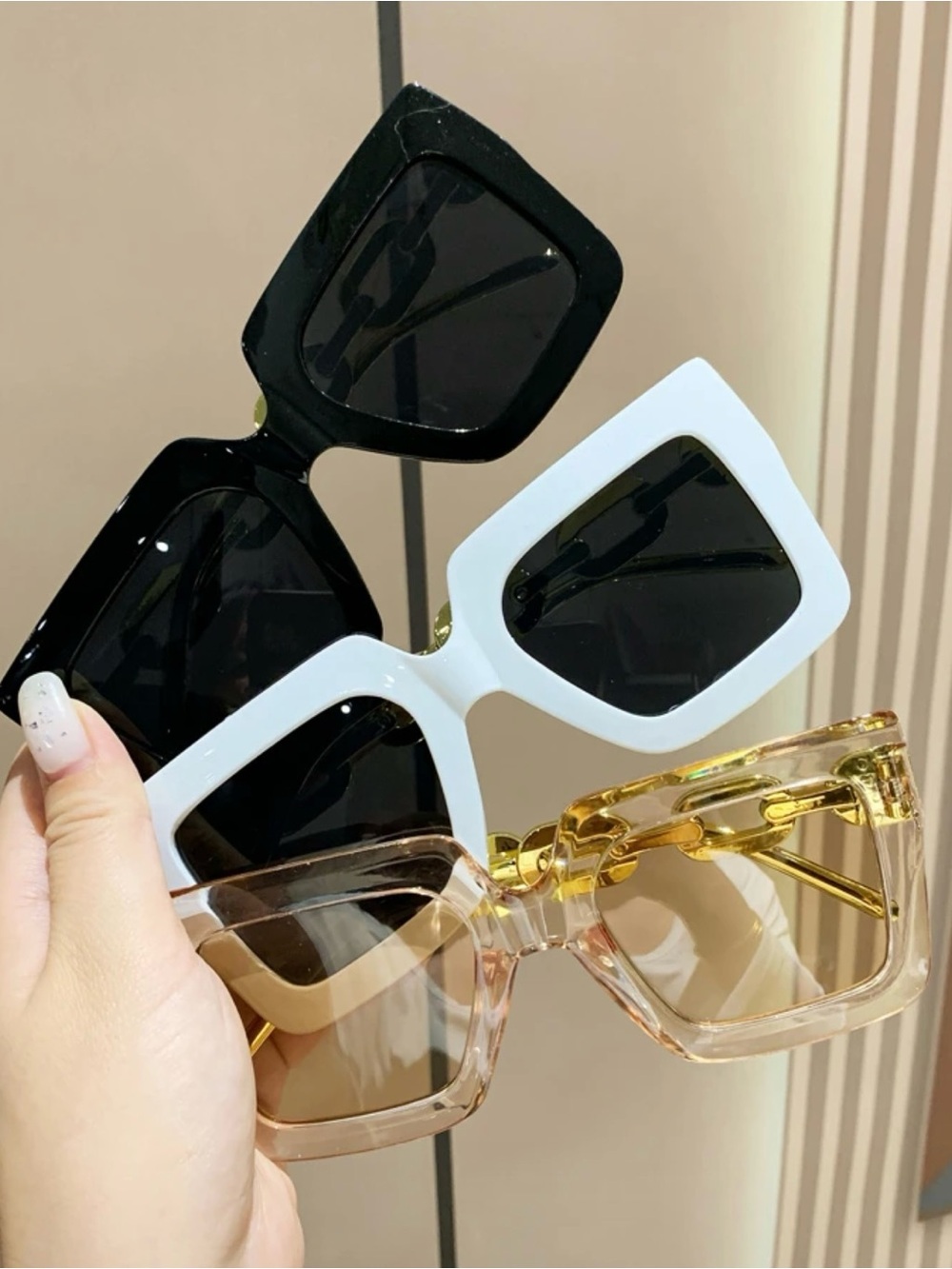 NWT Classic Oversized Square Sunglasses - Lot of 3